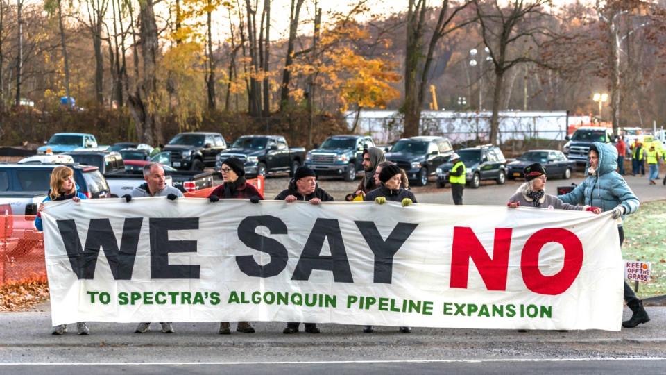 Spectra Energy, Spectra pipeline, Indian Point nuclear power plant, Andrew Cuomo, Martin Stolar, National Lawyers Guild, pipeline spills, pipeline disasters, AIM pipeline, Resist Spectra, Sane Energy Project, Algonquin Pipeline Expansion