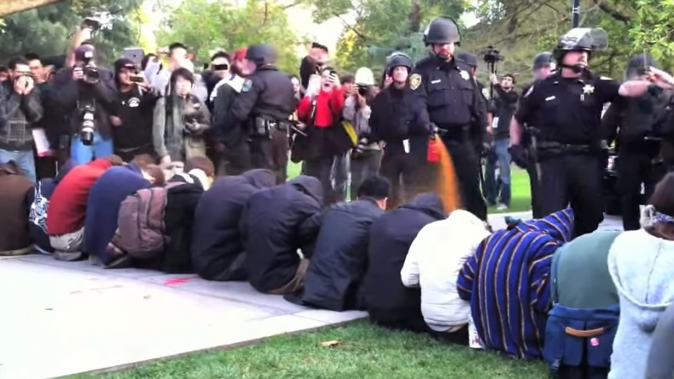 pepper-spray cop, UC Davis pepper-spray incident, Occupy student protests, Linda Katehi, Janet Napolitano