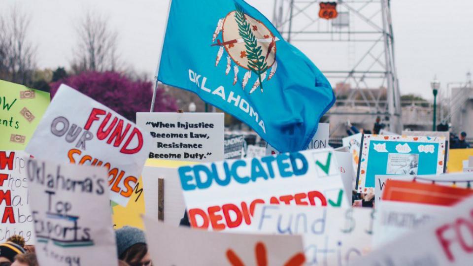 Oklahoma teachers strike, teacher walkout, teacher pay, Oklahoma Education Association