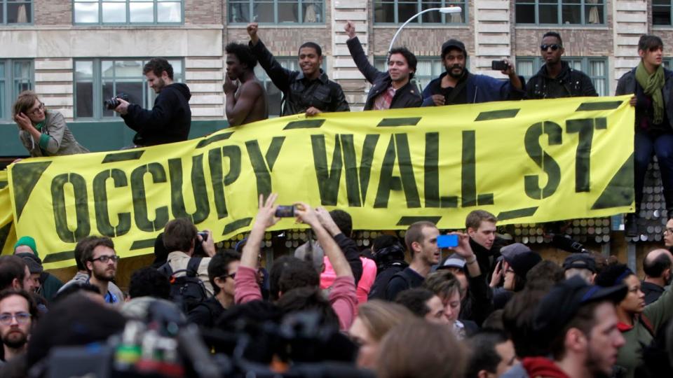 Occupy Wall Street, We Are the 99%, income inequality, wealth inequality, Bernie Sanders, Jeremy Corbyn, Kshama Sawant, student debt, Strike Debt, minimum wage movement, $15 an hour minimum wage, Fight for $15, Black Lives Matter