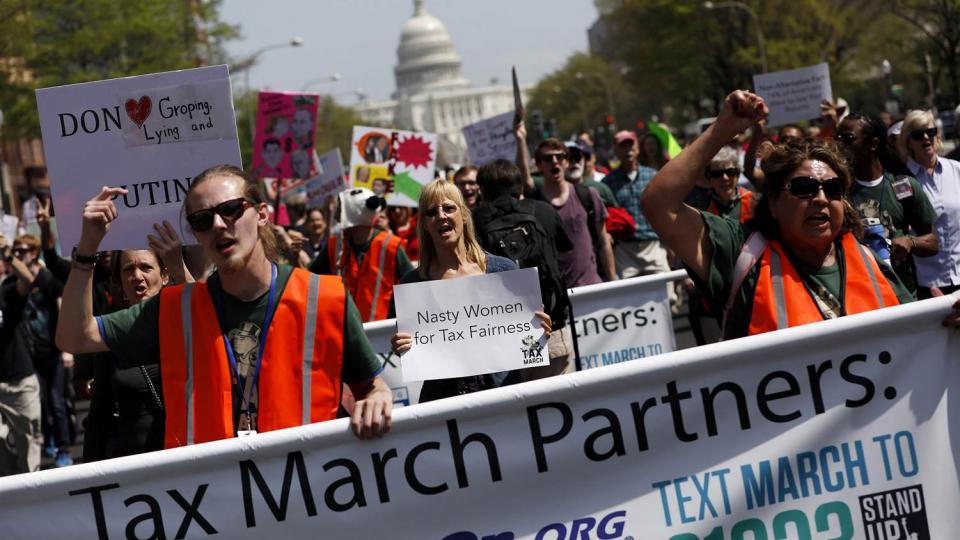 Tax Day march, anti-Trump protests, Tax Day, IRS, Women's March, Trump's tax returns, Trump tax secrecy